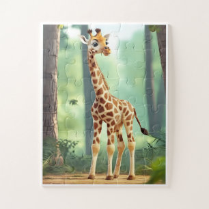 Giraffe Puzzle for Kids