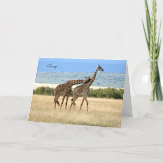 Giraffe regrets Card