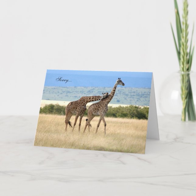 Giraffe regrets Card (Front)