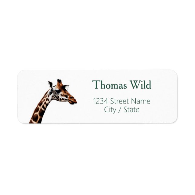 Giraffe Return Address Labels (Front)