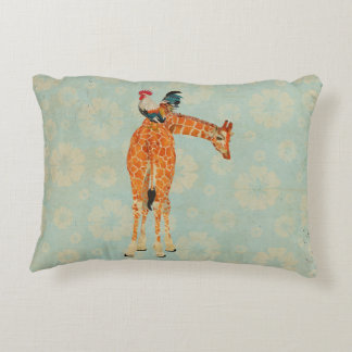 Giraffe & Rooster Pillow