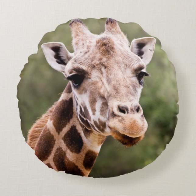 Giraffe round pillow (Front)