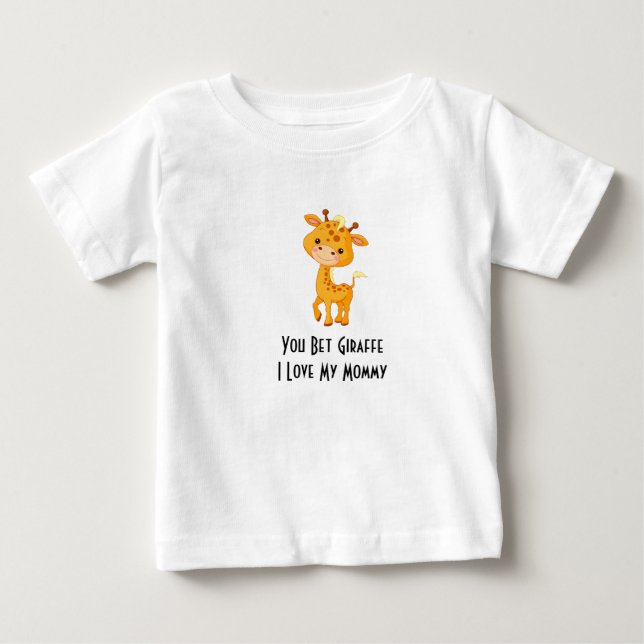 GIRAFFE RUFFLE DRESS BABY T-Shirt (Front)