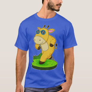 Giraffe Running Glasses  T-Shirt