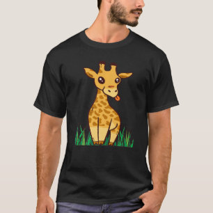Giraffe Safari Savannah Africa Cute Giraffe Long N T-Shirt