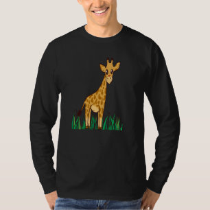 Giraffe Safari Savannah Africa Cute Giraffe Long N T-Shirt