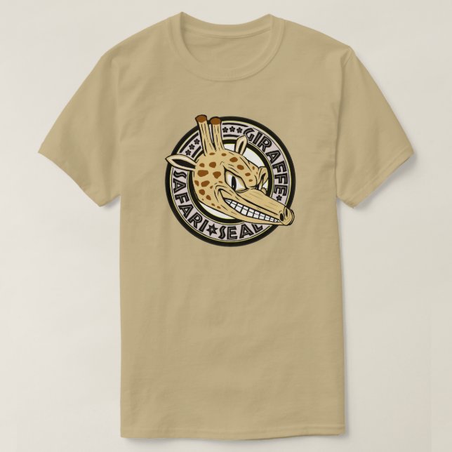 Giraffe Safari Seal T-Shirt (Design Front)