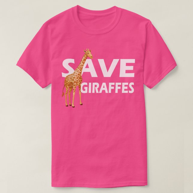 Giraffe Save Giraffes 1 T-Shirt (Design Front)