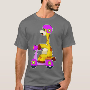 Giraffe Scooter T-Shirt