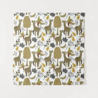 Giraffe seamless pattern yellow white tall