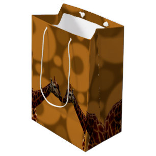 Giraffe Self Reflection, Medium Gift Bag