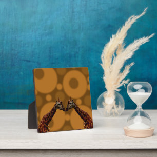 Giraffe Self Reflection, Plaque