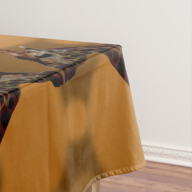 Giraffe Self Reflection,  Tablecloth (In Situ)