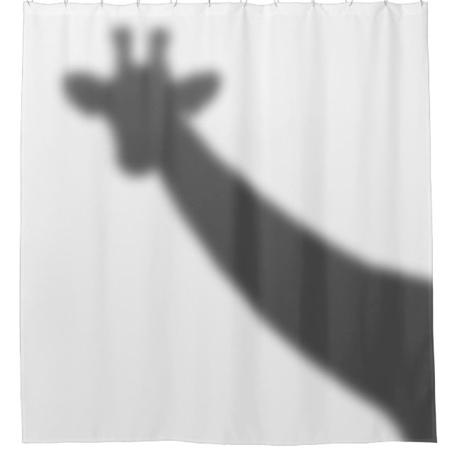 Giraffe Shadow Shower Curtain (Front)