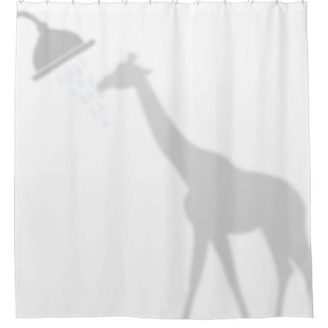 Giraffe Shadow Silhouette Shadow Buddies in Shower Curtain (Front)