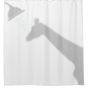 Giraffe Shadow Silhouette Shadow Buddies in Shower Curtain