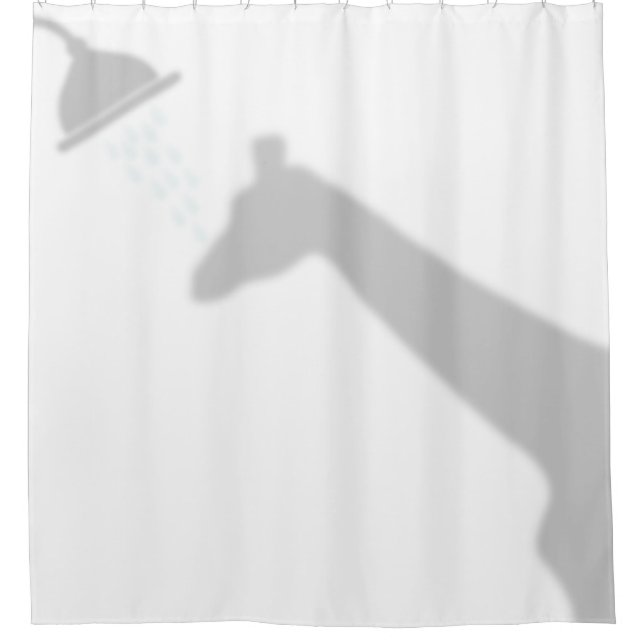 Giraffe Shadow Silhouette Shadow Buddies in Shower Curtain (Front)