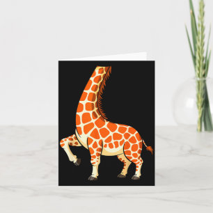 Giraffe Shirt Adult Men Women Kids Giraffe Costume Card
