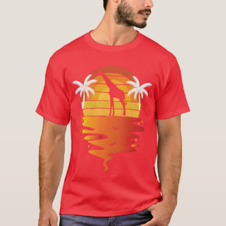 Giraffe shirt retro sunset 70s vintage Giraffeee v