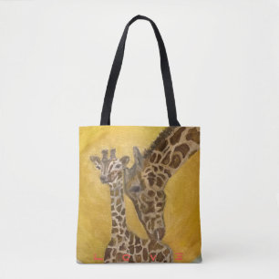 Giraffe Shopping Tote Mother and Child  Bag