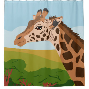 Giraffe Shower Curtain