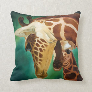 Giraffe Sibling Snuggle Cushion