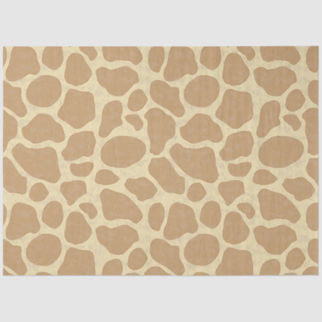 Giraffe skin, animal skin pattern, desert pattern tissue paper (Front)