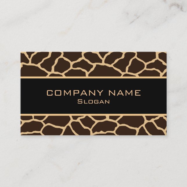 Giraffe skin Business Cards (Front)
