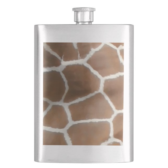 GIRAFFE SKIN HIP FLASK (Front)