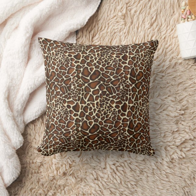 Giraffe Skin Pattern Cushion (Blanket)
