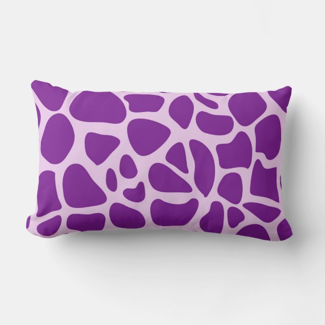 Giraffe Skin Purple Texture-23324 Lumbar Cushion (Front)