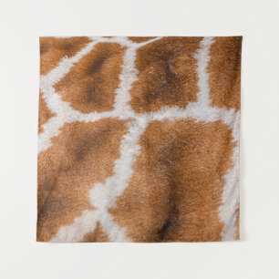 Giraffe Skin: Realistic Animal Texture Tapestry