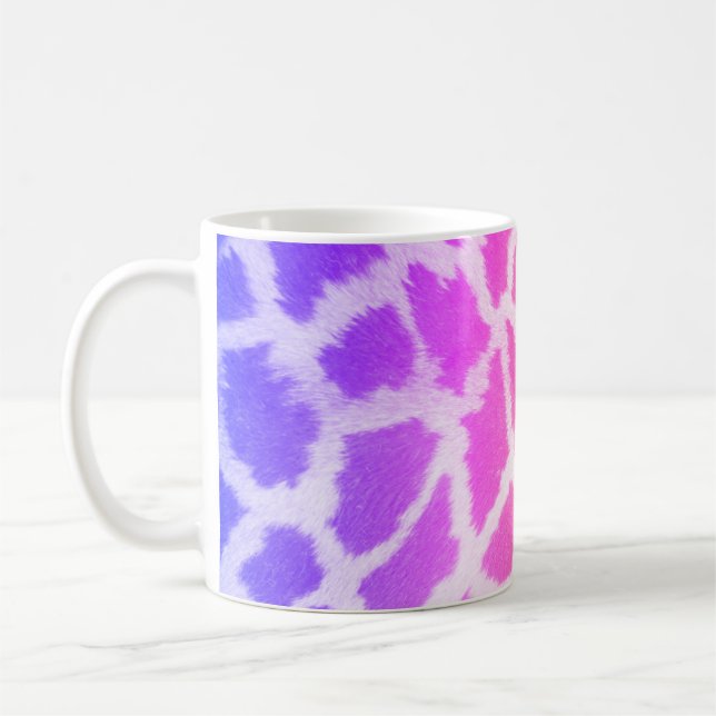 Giraffe Skin Texture Rainbow Colour Pattern-14425 Coffee Mug (Left)