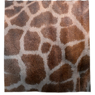 Giraffe skin texture shower curtain