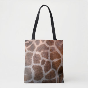 Giraffe skin texture tote bag