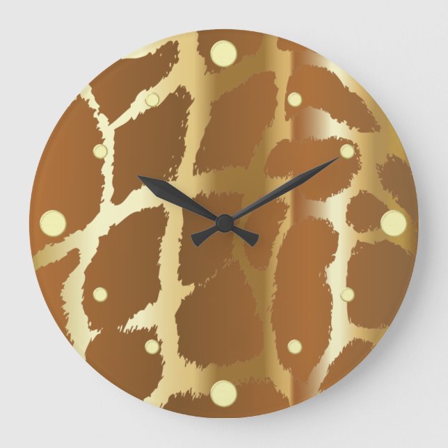 Giraffe Skin Wall Clock (Front)