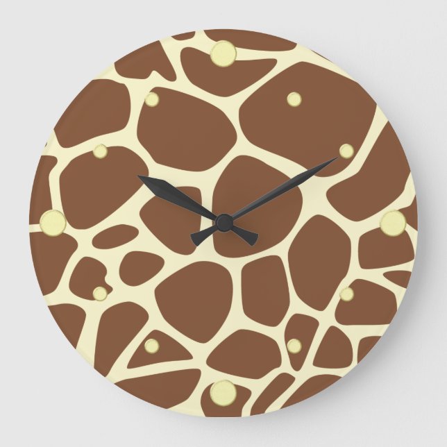 Giraffe Skin Wall Clock (Front)