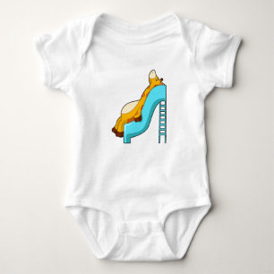 Giraffe Slide Baby Bodysuit
