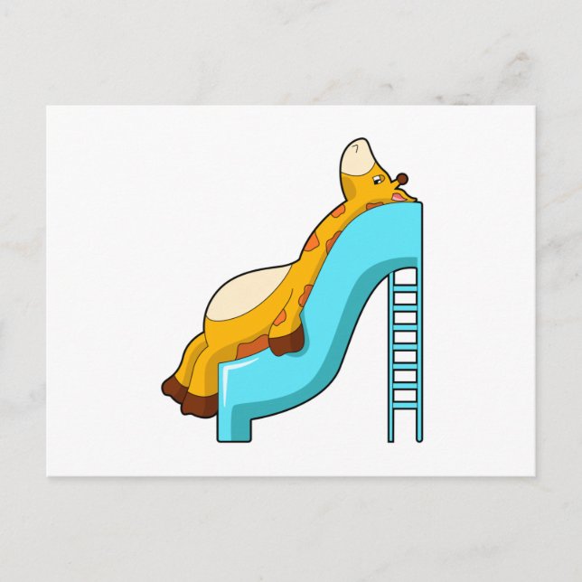 Giraffe Slide Postcard (Front)