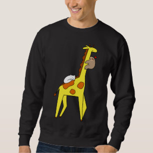 Giraffe Sloth And Cat Sweatshirt