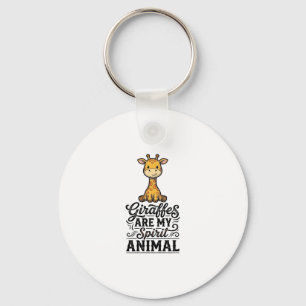 Giraffe Spirit Animal Vintage Engraving Shirt Desi Key Ring