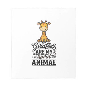 Giraffe Spirit Animal Vintage Engraving Shirt Desi Notepad