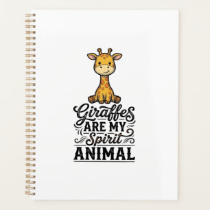 Giraffe Spirit Animal Vintage Engraving Shirt Desi Planner