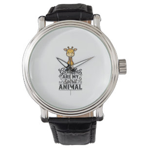 Giraffe Spirit Animal Vintage Engraving Shirt Desi Watch