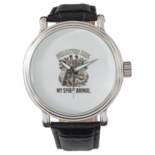 Giraffe Spirit Animal Vintage Engraving Shirt Desi Watch