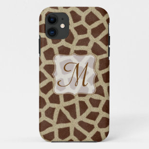 Giraffe Spot Animal Print Monogram IPHONE 5 Case