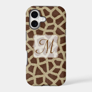 Giraffe Spot Animal Print Monogram IPHONE 5 Case