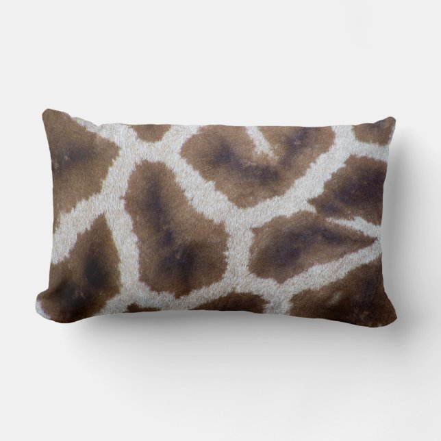 Giraffe Spot Skin Print Lumbar Cushion (Front)