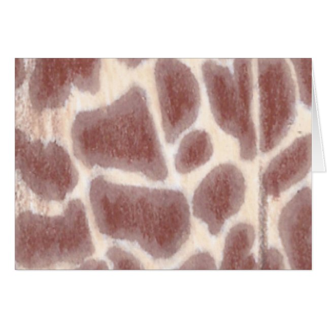 Giraffe Spots Pattern Cards (Front Horizontal)