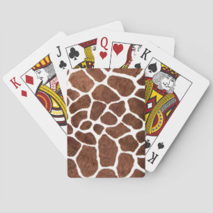 Giraffe spots playing cards